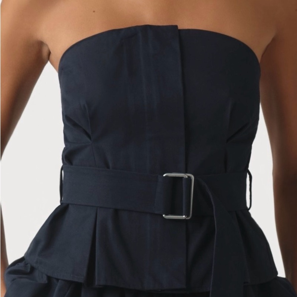 Maeve Strapless Belted Blouse